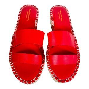 Marc New York Andrew Marc Maggie Red Espadrille Sandal Size 11